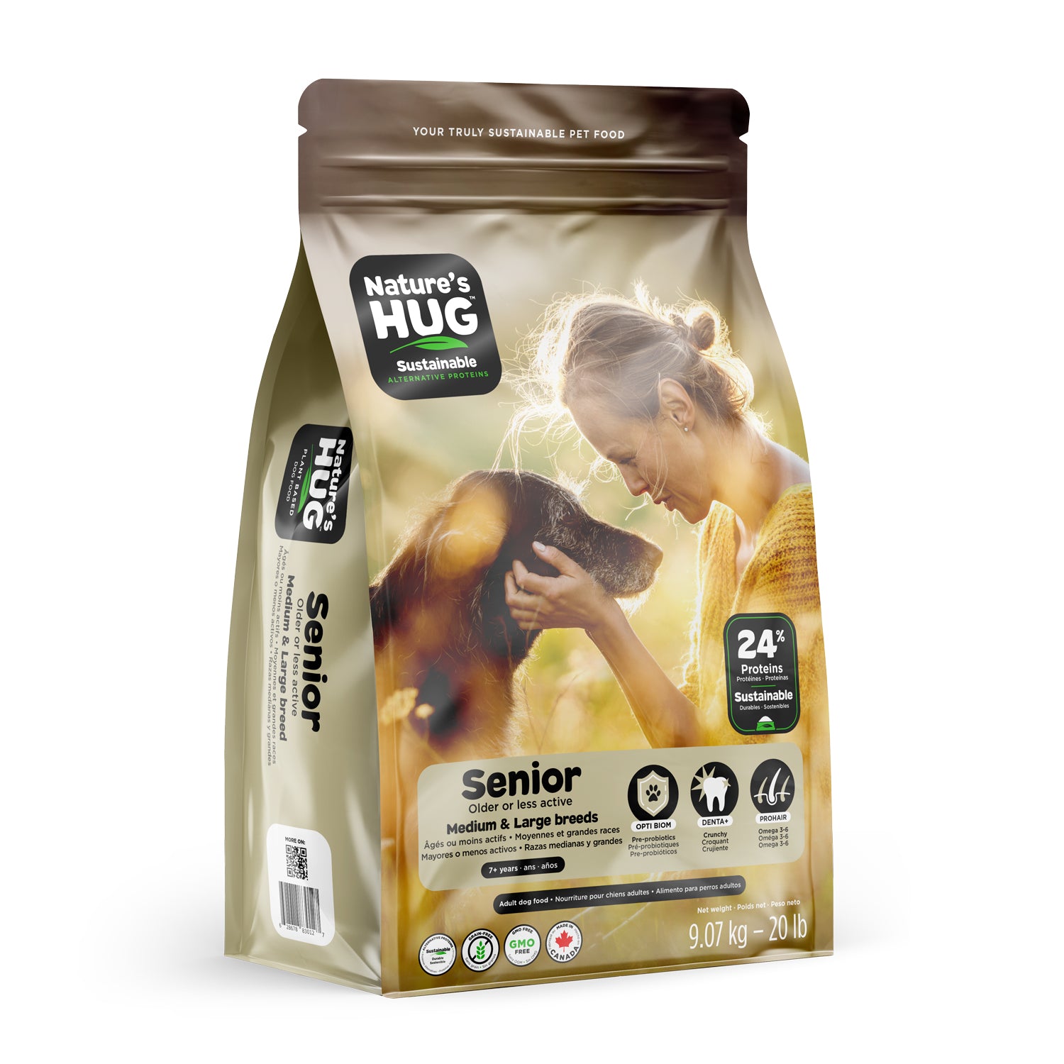 Senior dog fashion food with grain